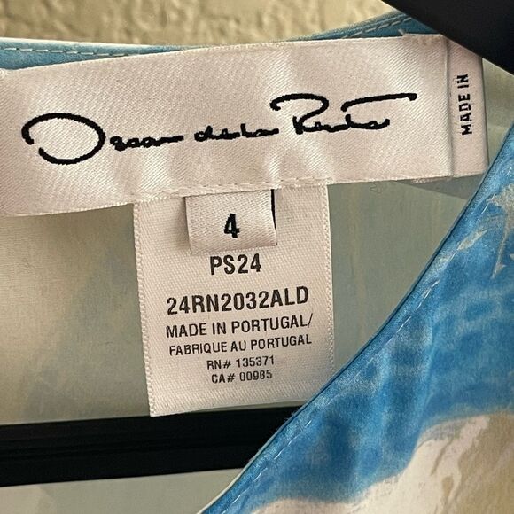 Oscar de la Renta Multicolor Artistic Midi Dress - Picture 4 of 8